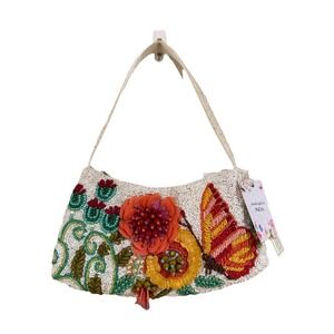 New Release Handcrafted in India Floral Butterfly Beaded Bag Viral TikTok